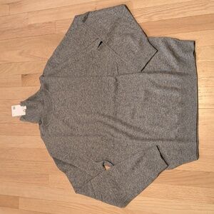 Quince Grey Cashmere Turtleneck Sweater